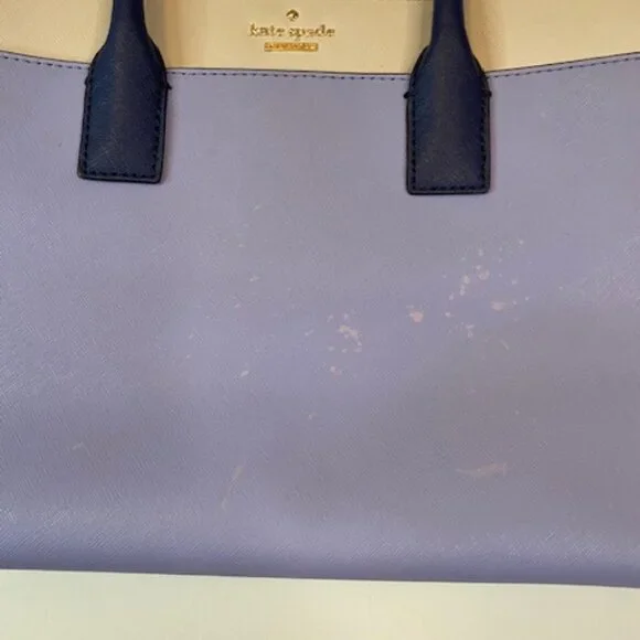 Kate Spade New York Purple blue tan bag - Picture 5 of 12